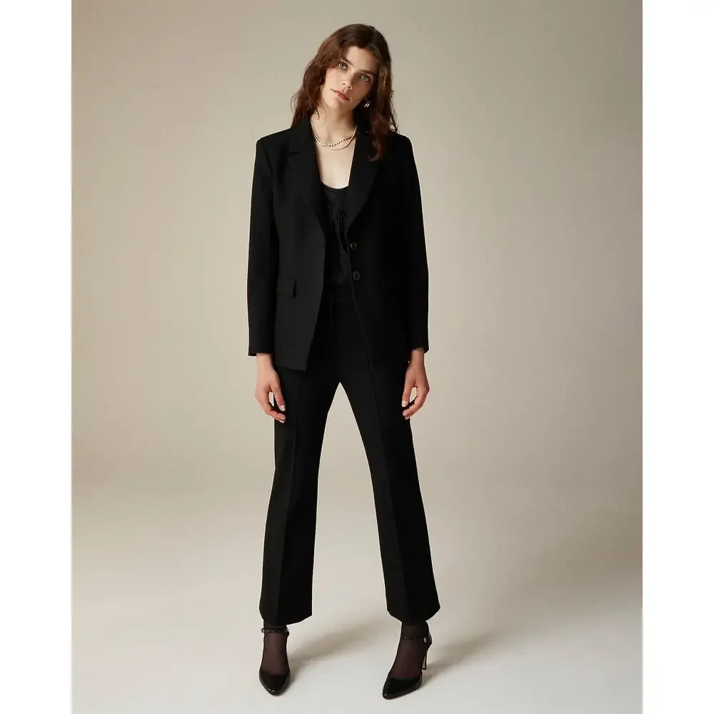 J. Crew Womens Madelyn Blazer Coat in Four-Season Stretch Black Size 10 NWOT